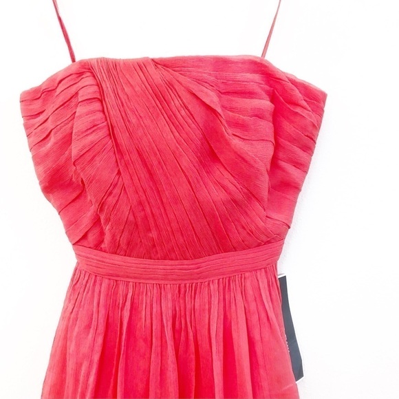 J. CREW COLLECTION NWT Silk Strapless Party Dress Size 2 in Coral Pink - Picture 2 of 16